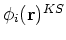 $\phi_i({\bf r})^{KS}$